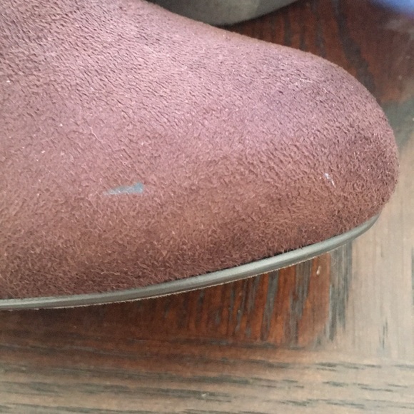 R2 Brown faux suede booties Never Worn - Picture 3 of 8